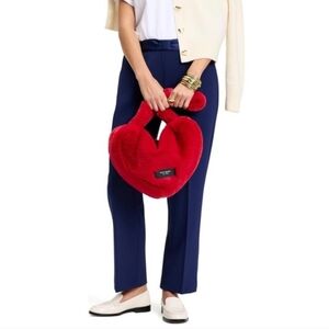 KATE SPADE NY Lover Faux Fur Heart Bag